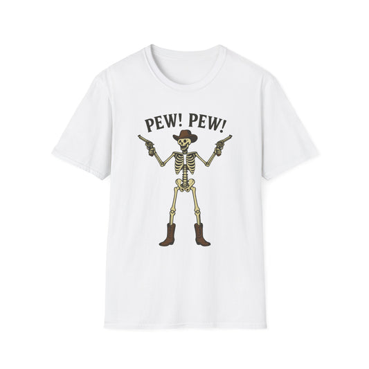 Pew Pew Skeleton Softstyle T-Shirt