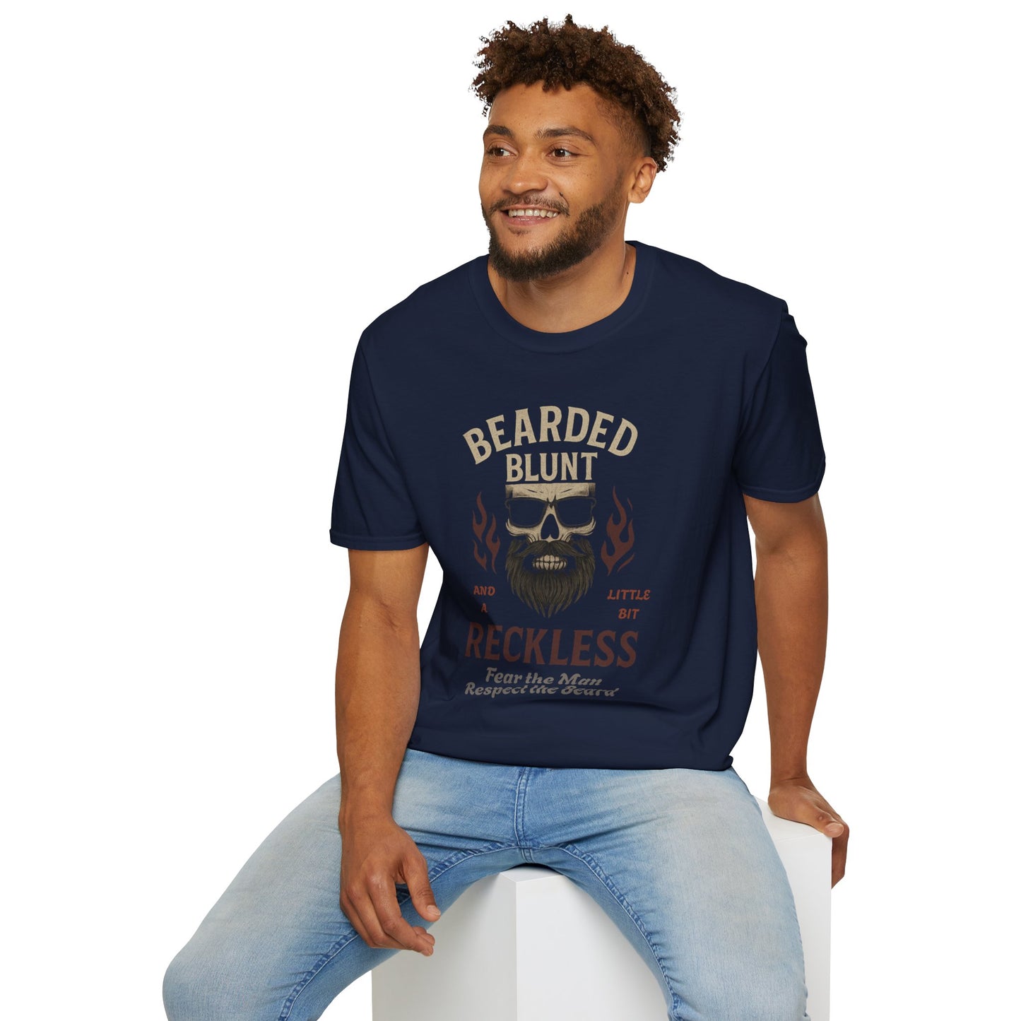 Bearded and Reckless Unisex Tee for Beard Lovers