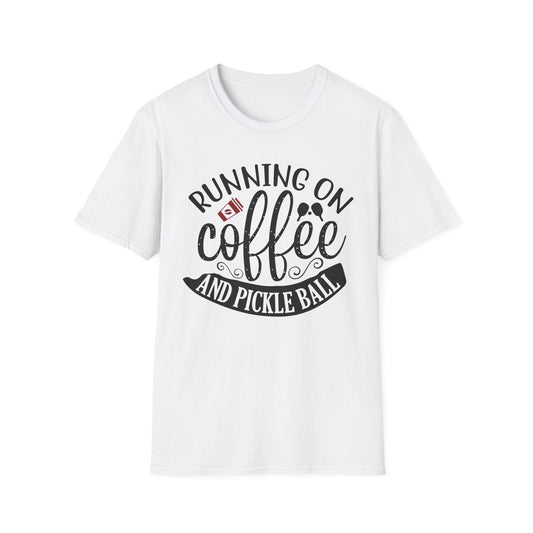 Coffee & Pickleball T-Shirt | Fun Gift for Coffee Lovers, Sports Enthusiasts, Tee for Active Lifestyles, Casual Wear, Everyday Style - Shirt Happens Graphics