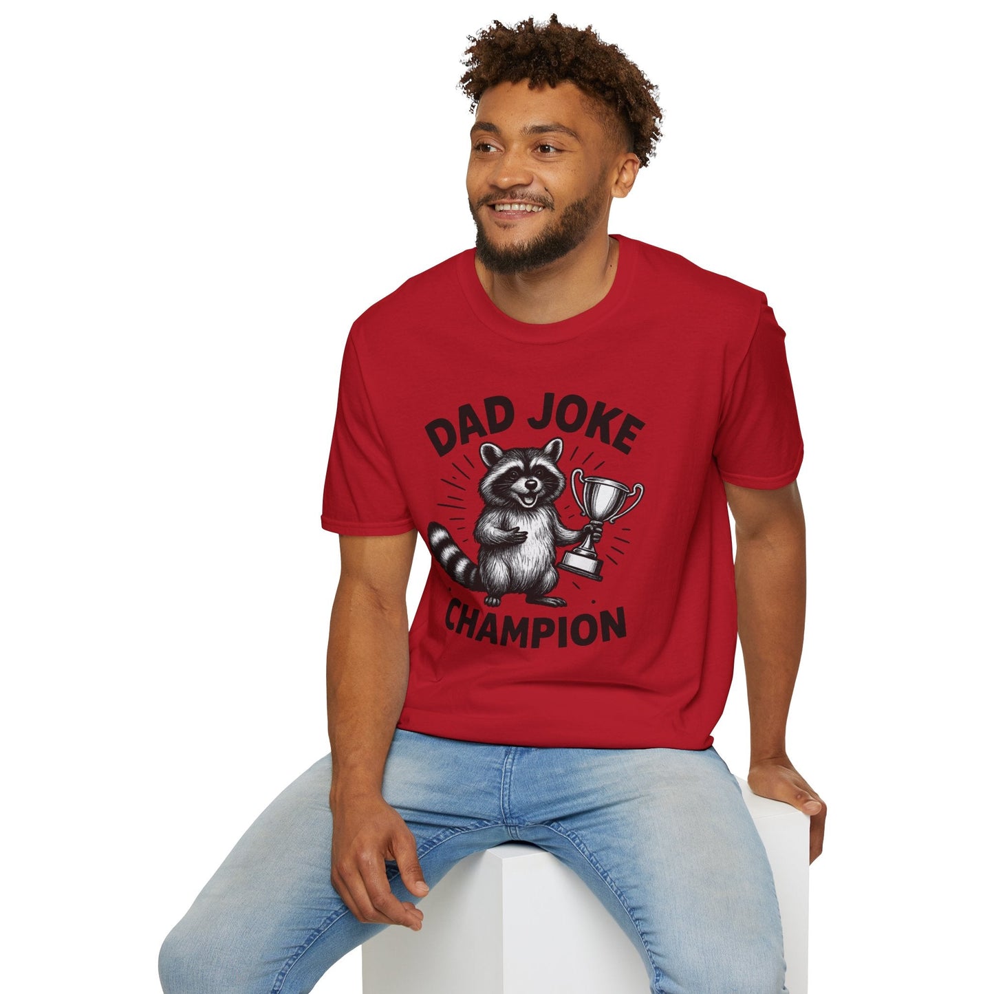 Dad Joke Champion T-Shirt, Funny Dad Gift, Unisex Tee, Perfect for Father's Day, Humor Shirt for Parent, Gift for Dad - Shirt Happens Graphics