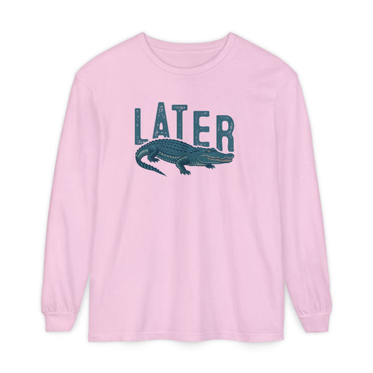Later Gator - Casual Graphic Tee for Laid - Back Vibes | Perfect for Gifting, Relaxation, Everyday Wear, Beach Days, Summer Outings - Shirt Happens Graphics