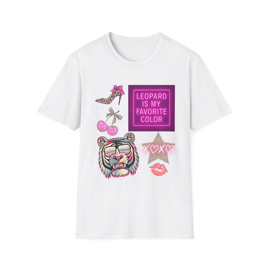 Leopard is my Favorite Color Graphic Tee – Fun & Trendy Apparel - Shirt Happens Graphics