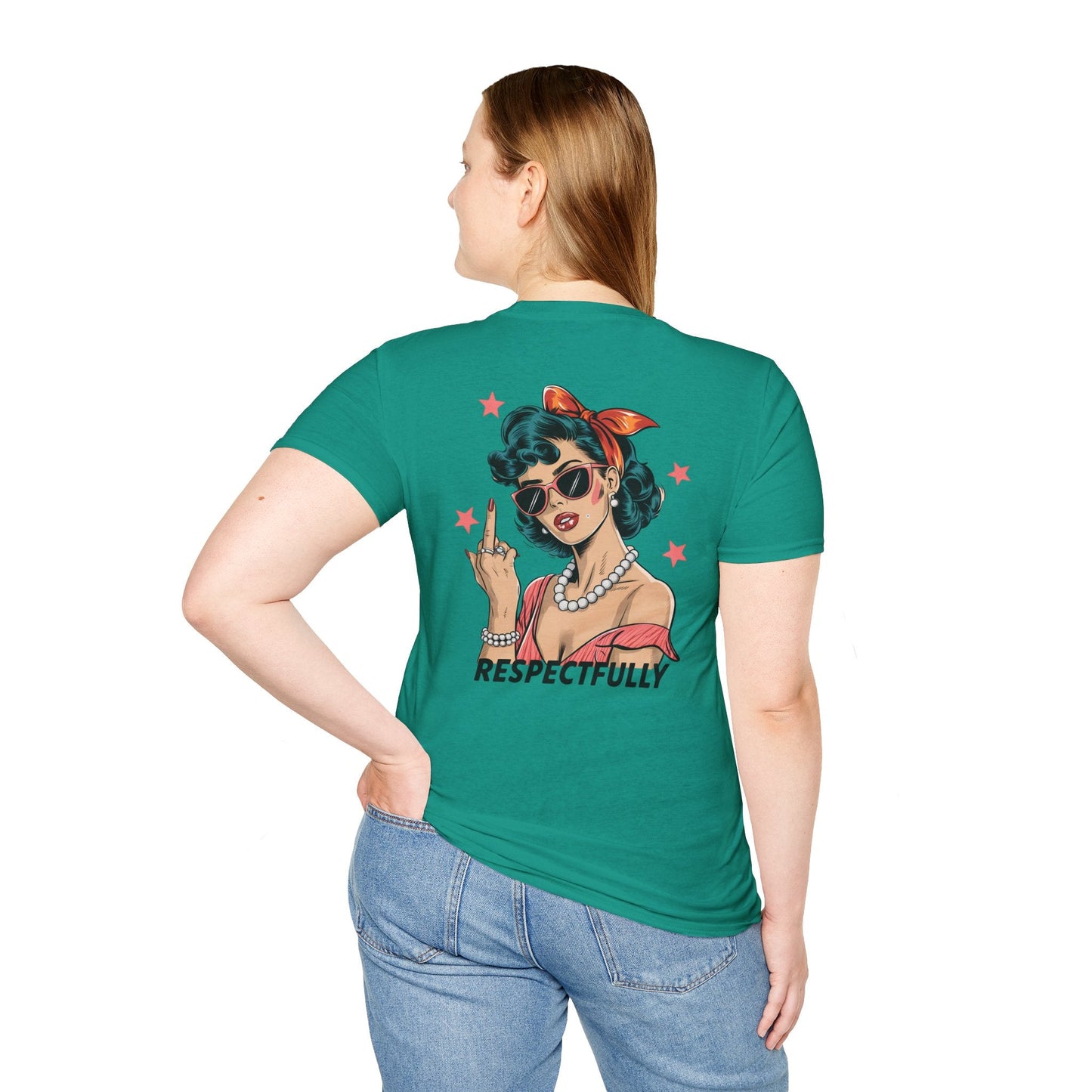 Retro Graphic Tees - Respectfully Statement Shirt - Shirt Happens Graphics