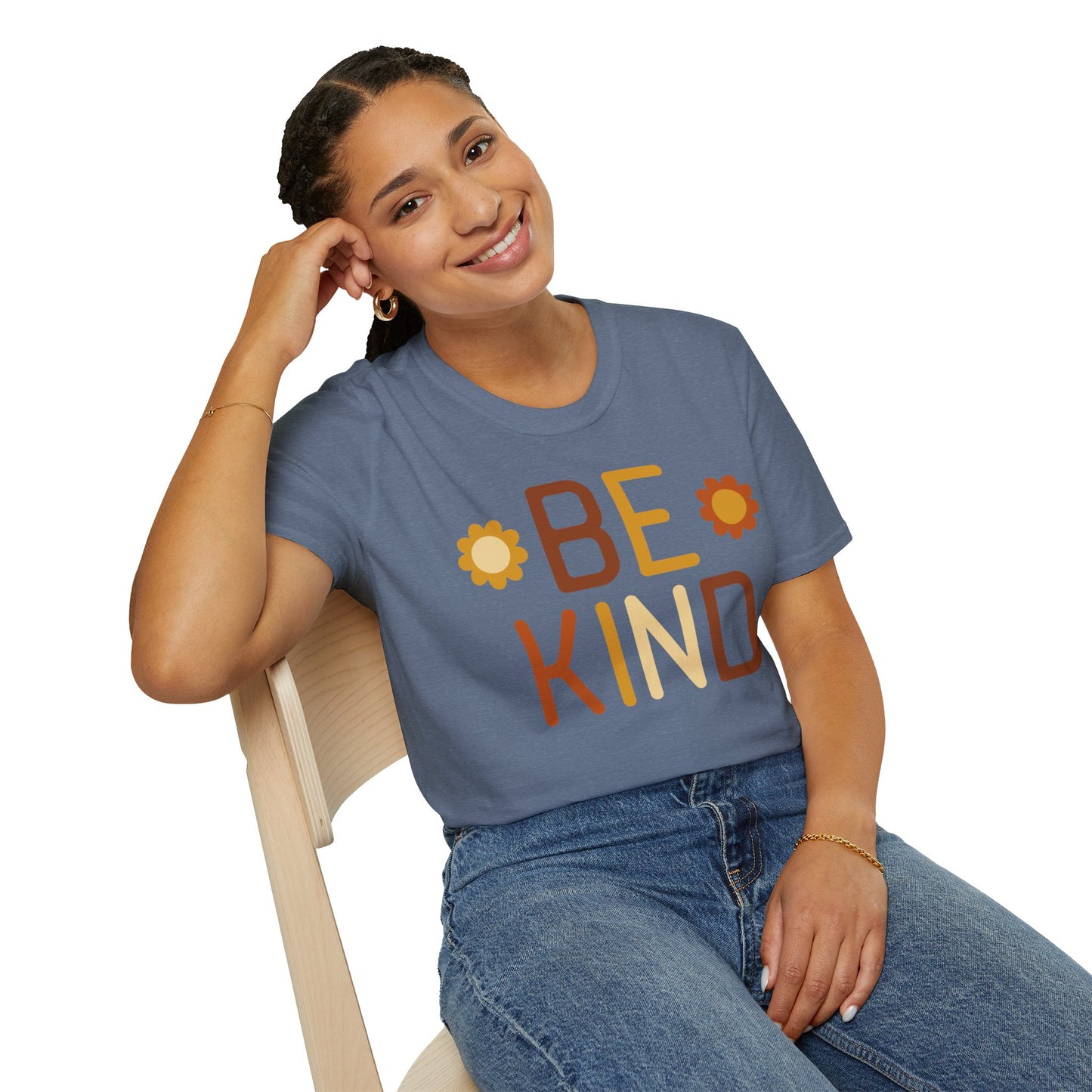 Be Kind Unisex Softstyle T-Shirt - Positive Vibes Casual Wear