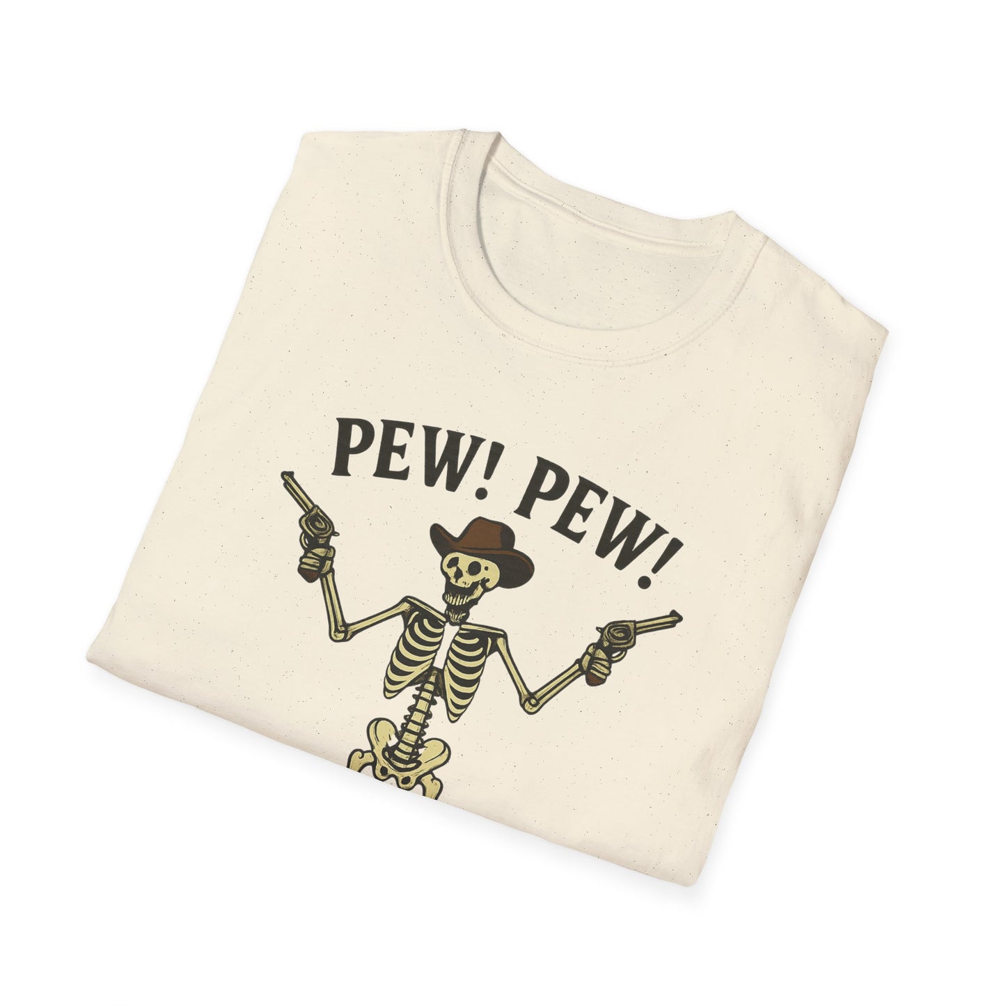 Pew Pew Skeleton Softstyle T-Shirt