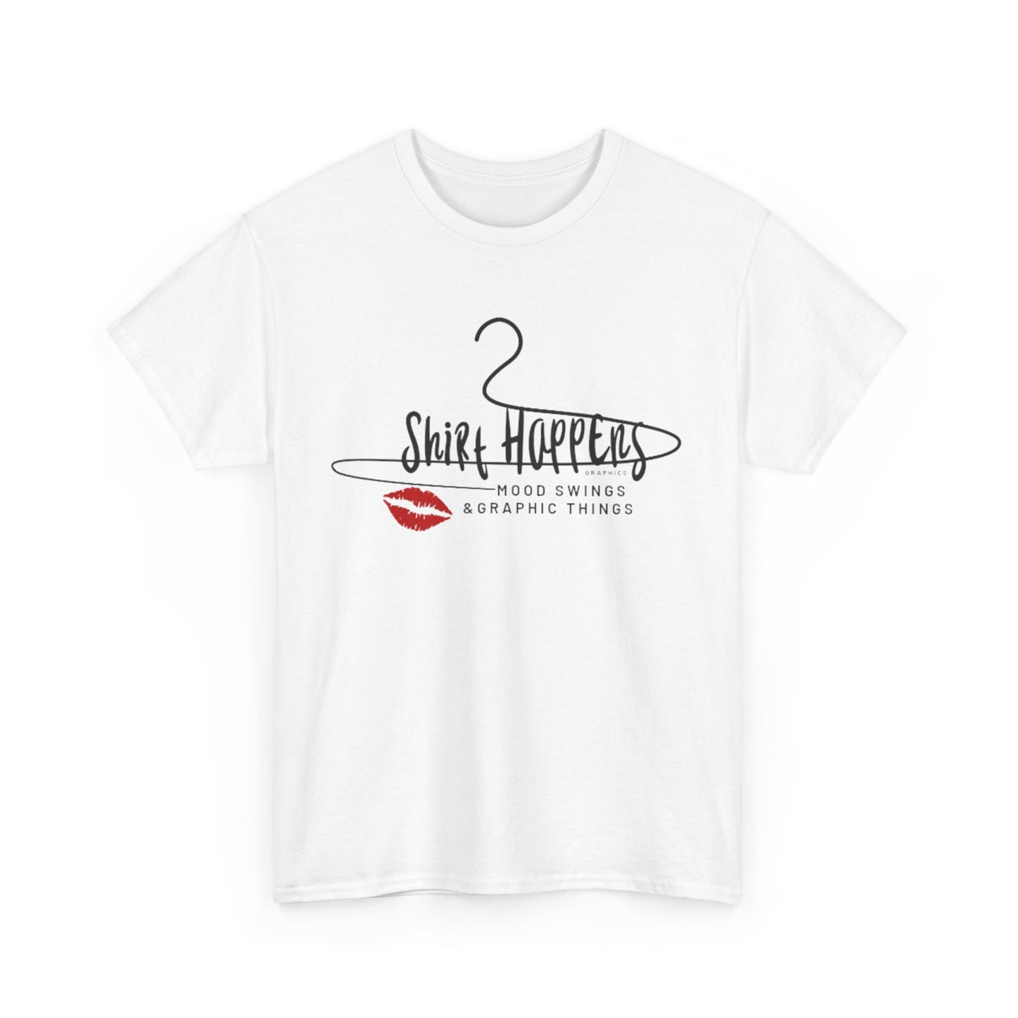Unisex "Shirt Happens Graphics" Logo Tee (In White)