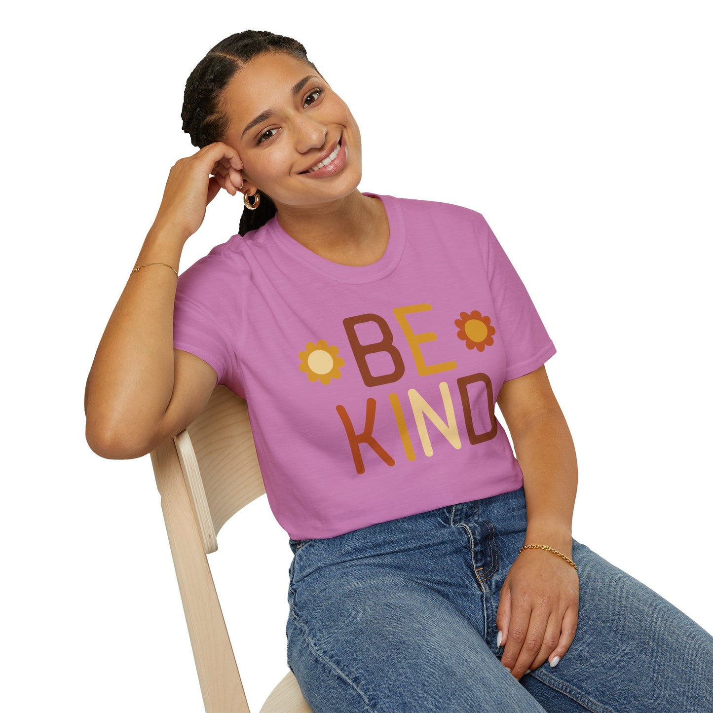 Be Kind Unisex Softstyle T-Shirt - Positive Vibes Casual Wear