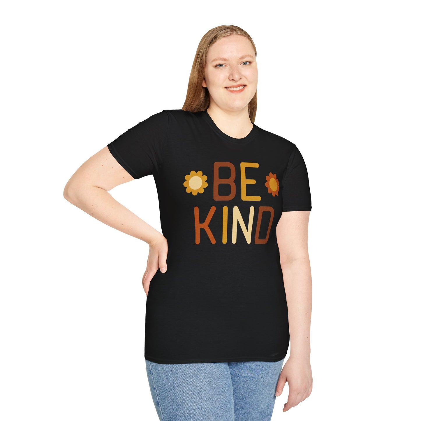 Be Kind Unisex Softstyle T-Shirt - Positive Vibes Casual Wear