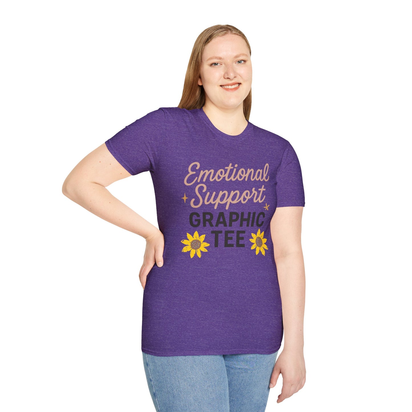 Emotional Support Graphic T-Shirt for Positivity Lovers