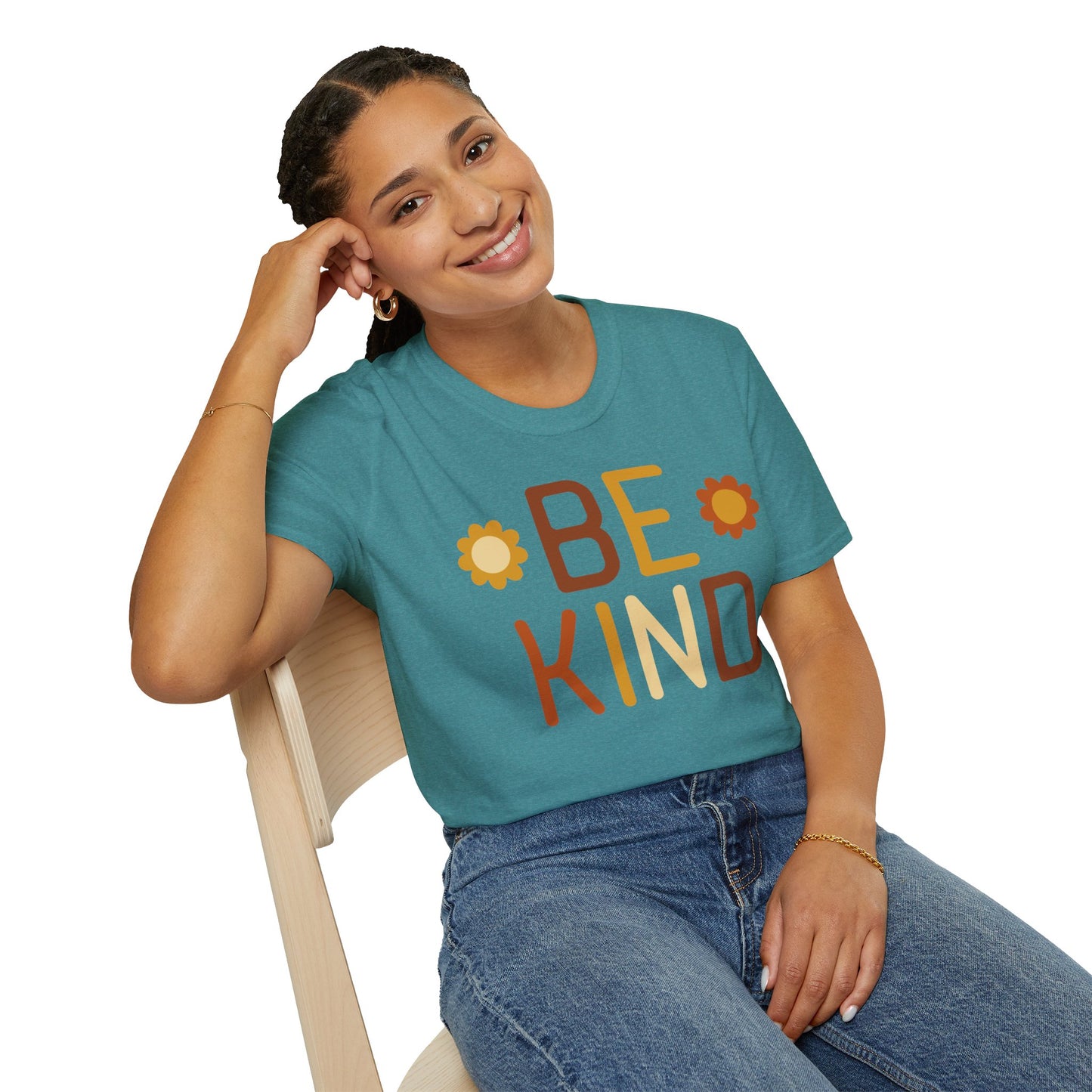 Be Kind Unisex Softstyle T-Shirt - Positive Vibes Casual Wear