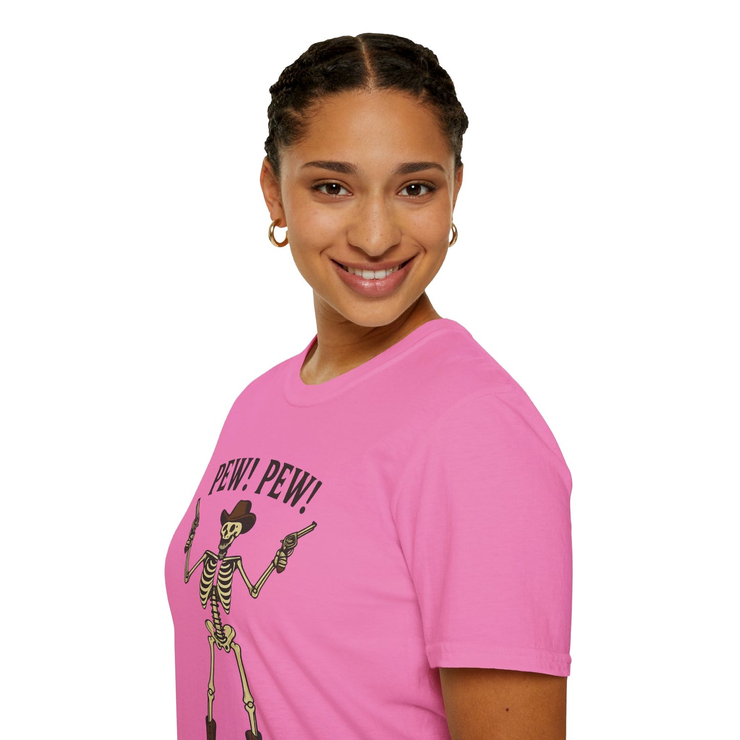 Pew Pew Skeleton Softstyle T-Shirt