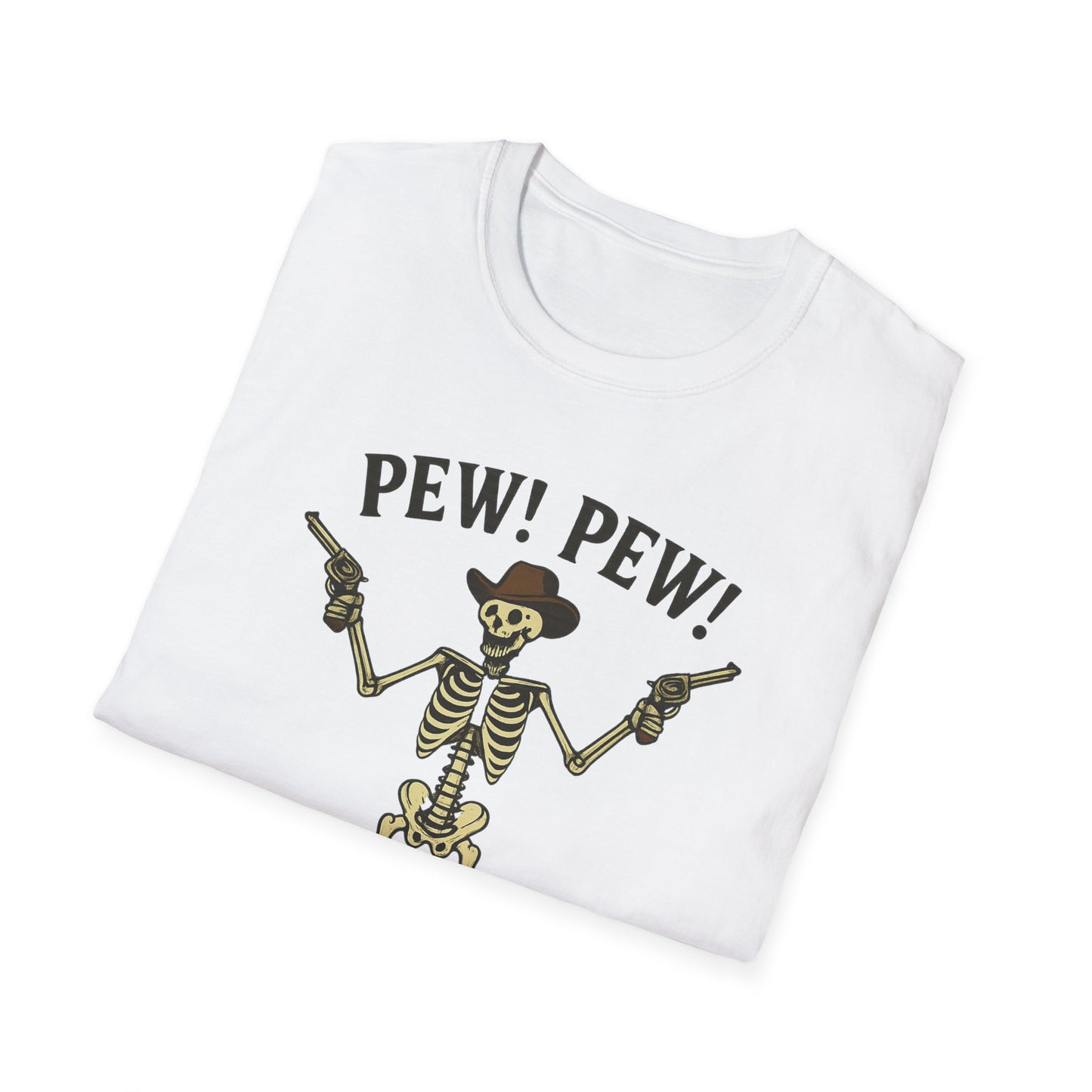 Pew Pew Skeleton Softstyle T-Shirt
