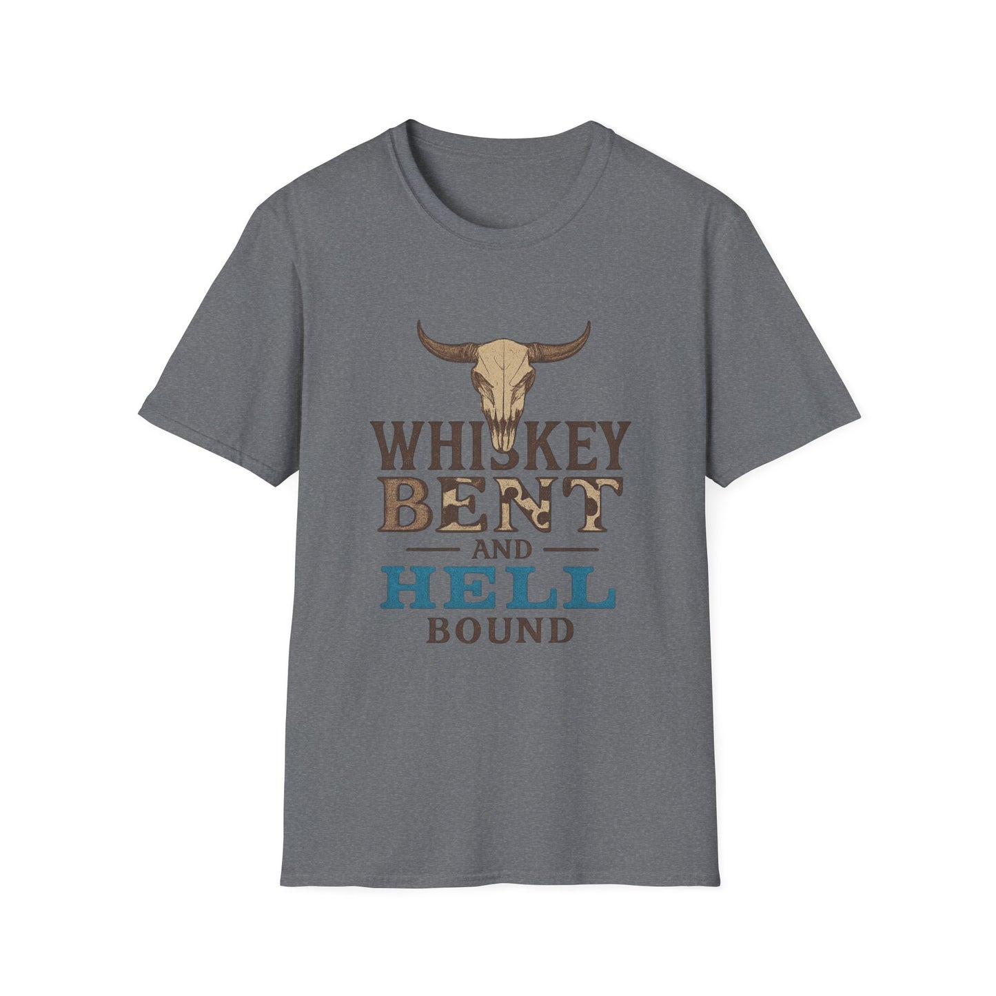 Whiskey Bent and Hell Bound Unisex Softstyle T-Shirt
