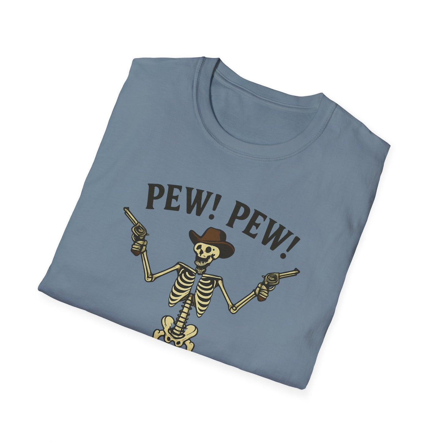 Pew Pew Skeleton Softstyle T-Shirt