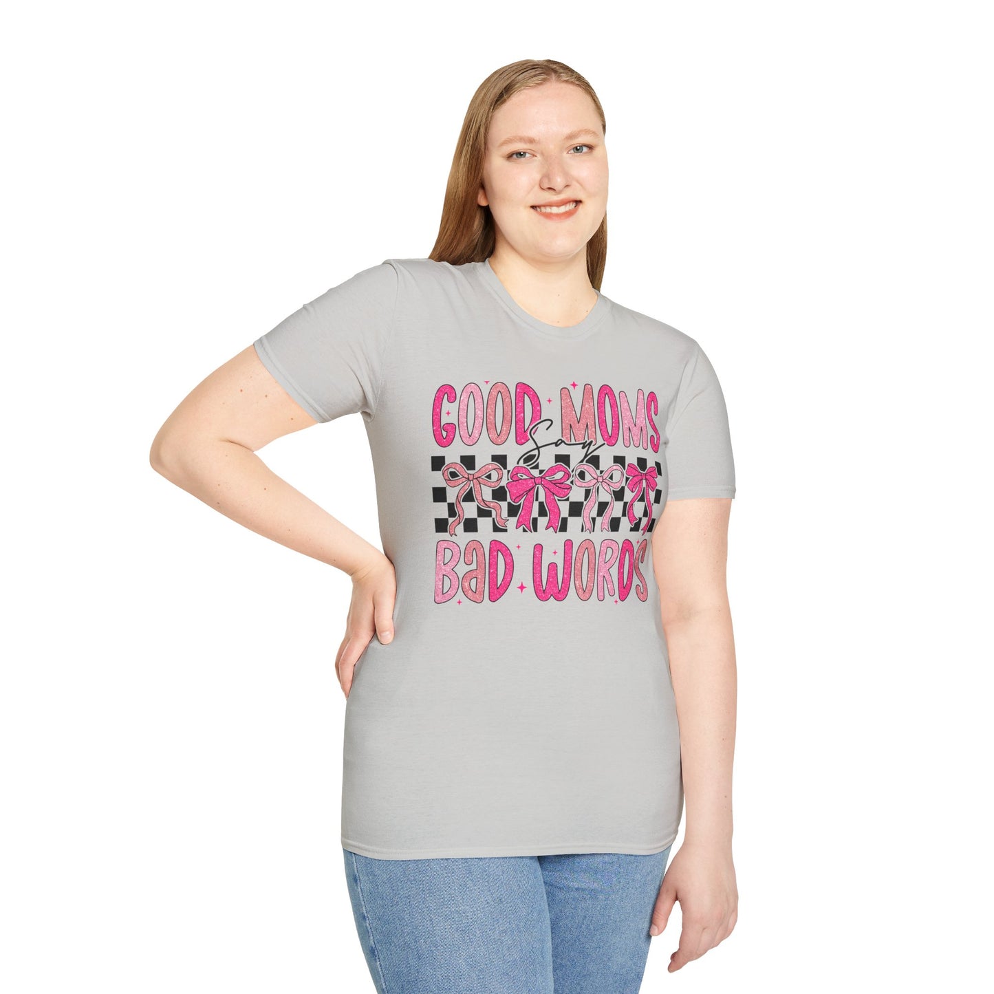 Good Moms Bad Words Fun & Playful Tee for Moms