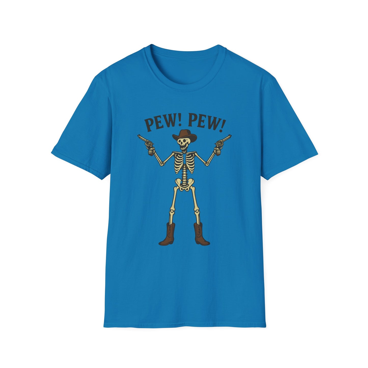 Pew Pew Skeleton Softstyle T-Shirt