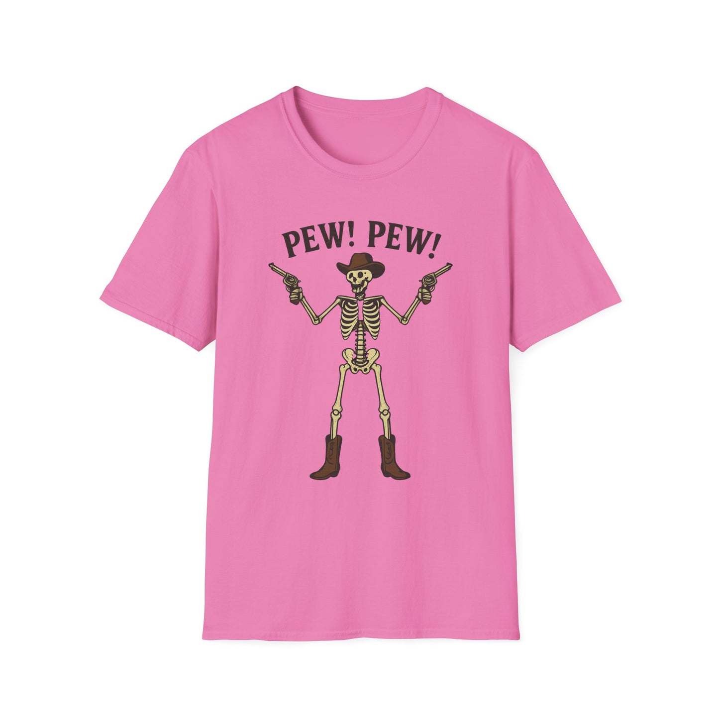 Pew Pew Skeleton Softstyle T-Shirt
