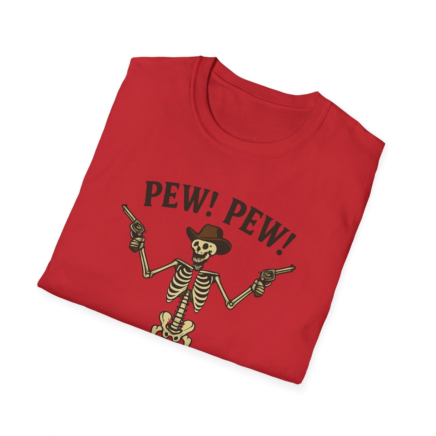 Pew Pew Skeleton Softstyle T-Shirt