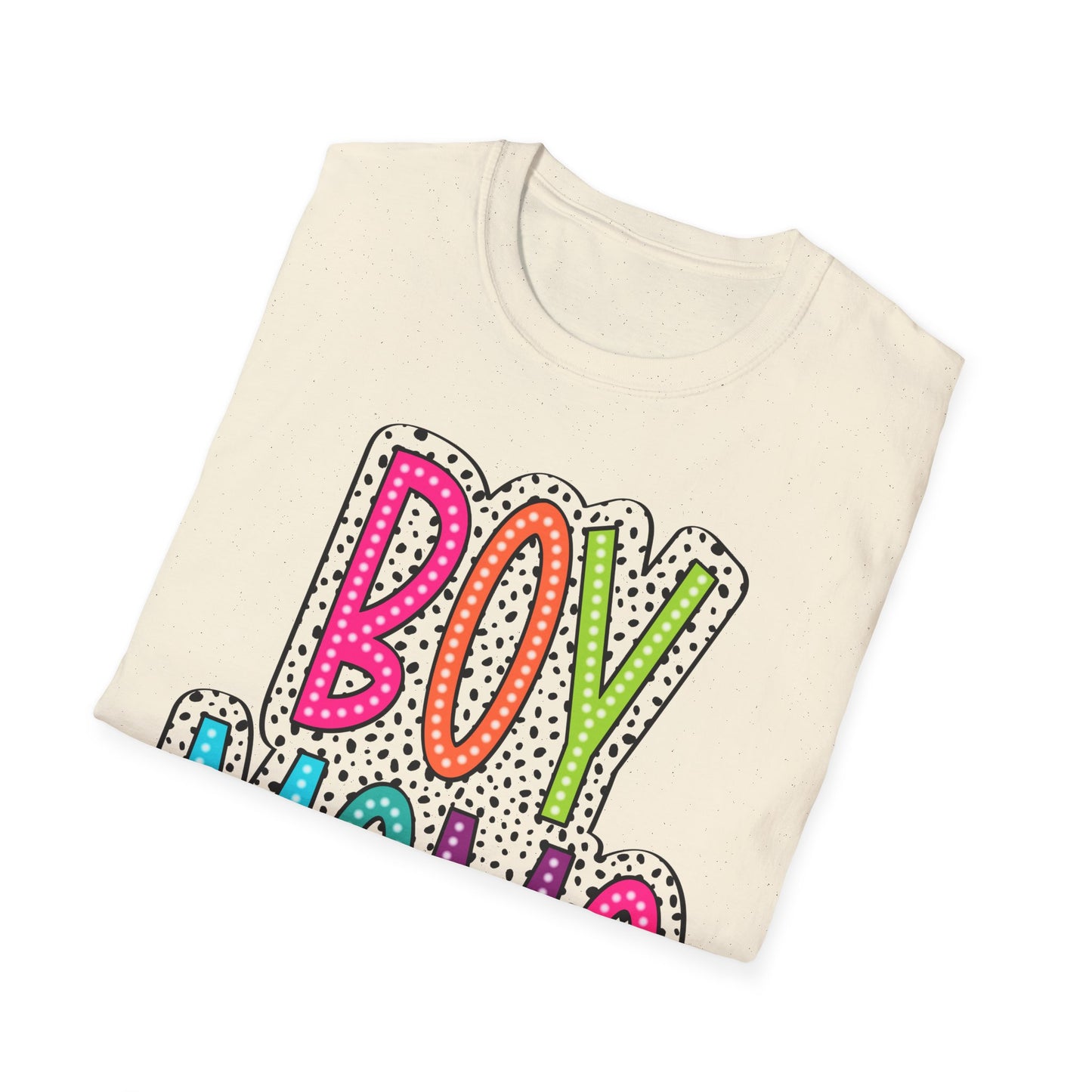 Boy Mama Colorful Graphic Tee for Moms