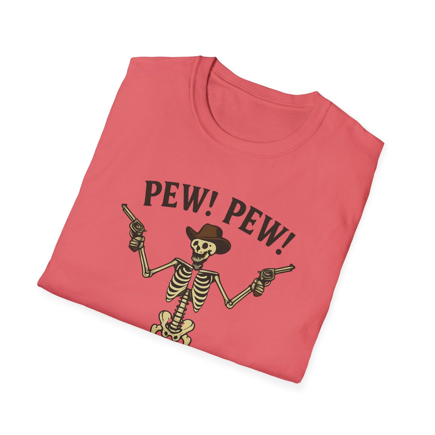 Pew Pew Skeleton Softstyle T-Shirt