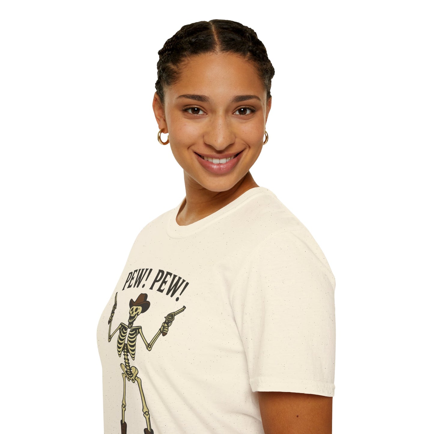 Pew Pew Skeleton Softstyle T-Shirt