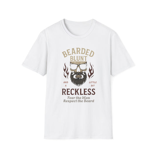 Bearded and Reckless Unisex Tee for Beard Lovers