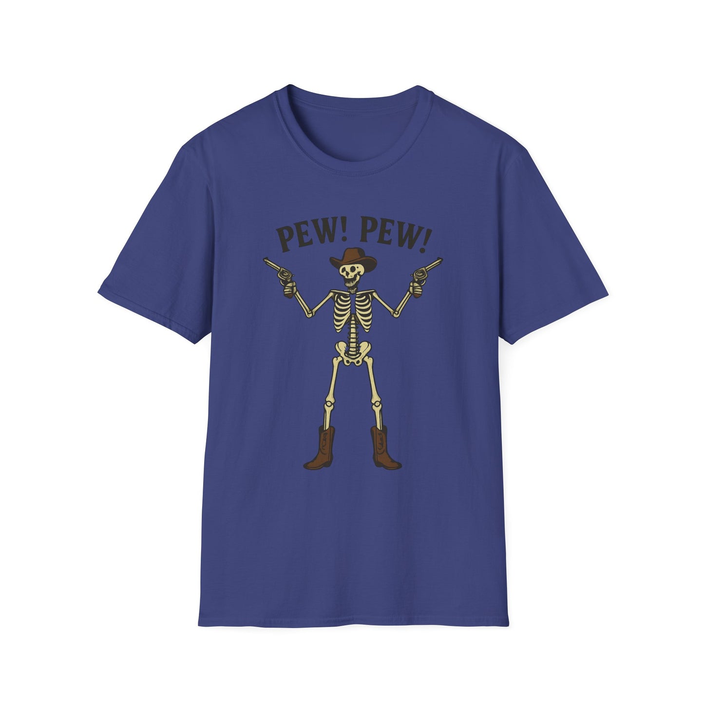 Pew Pew Skeleton Softstyle T-Shirt