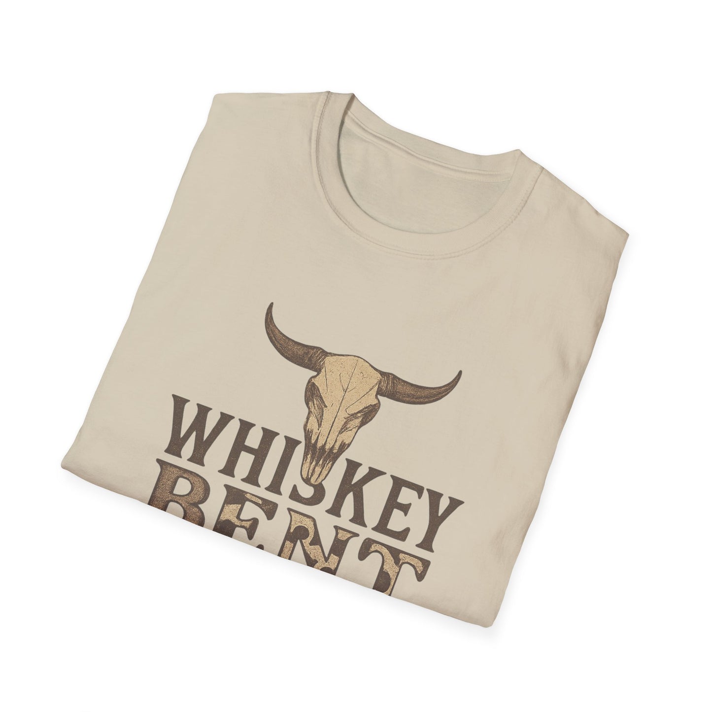 Whiskey Bent and Hell Bound Unisex Softstyle T-Shirt