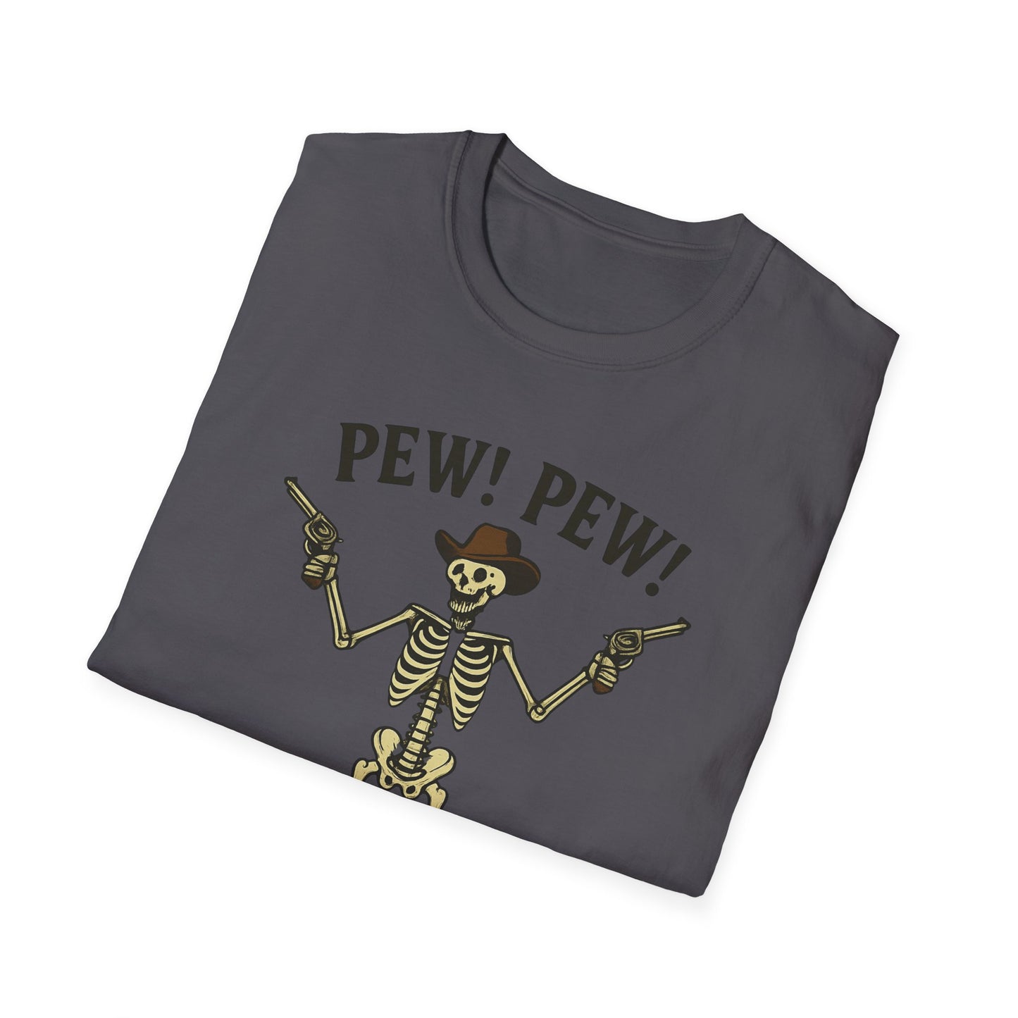 Pew Pew Skeleton Softstyle T-Shirt
