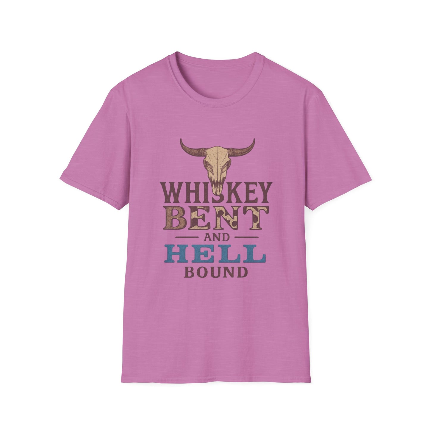 Whiskey Bent and Hell Bound Unisex Softstyle T-Shirt
