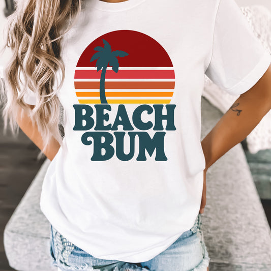Beach Bum T-Shirt - Retro Summer Vibes