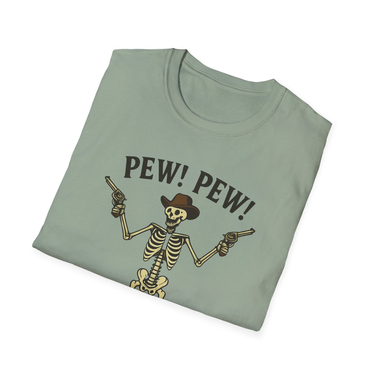 Pew Pew Skeleton Softstyle T-Shirt