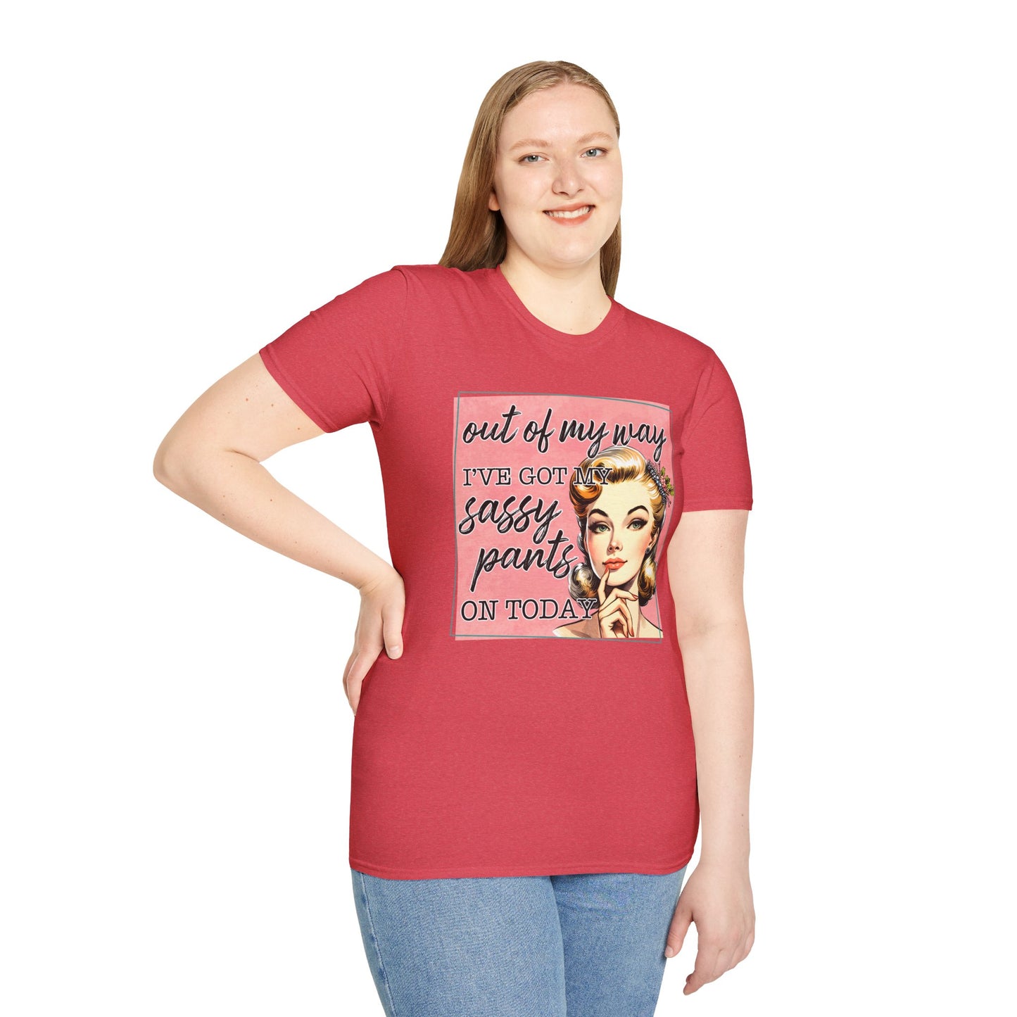 Sassy Pants Unisex Softstyle T-Shirt - Fun Retro Graphic Tee