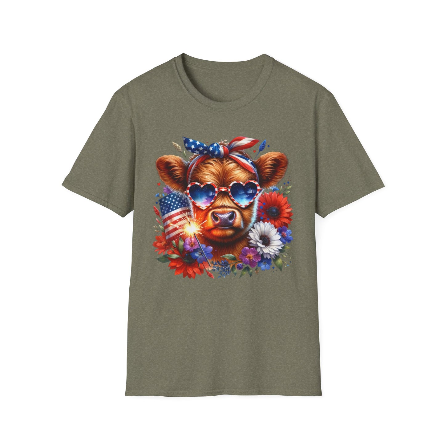 Patriotic Cow T-Shirt - for Summer Celebrations