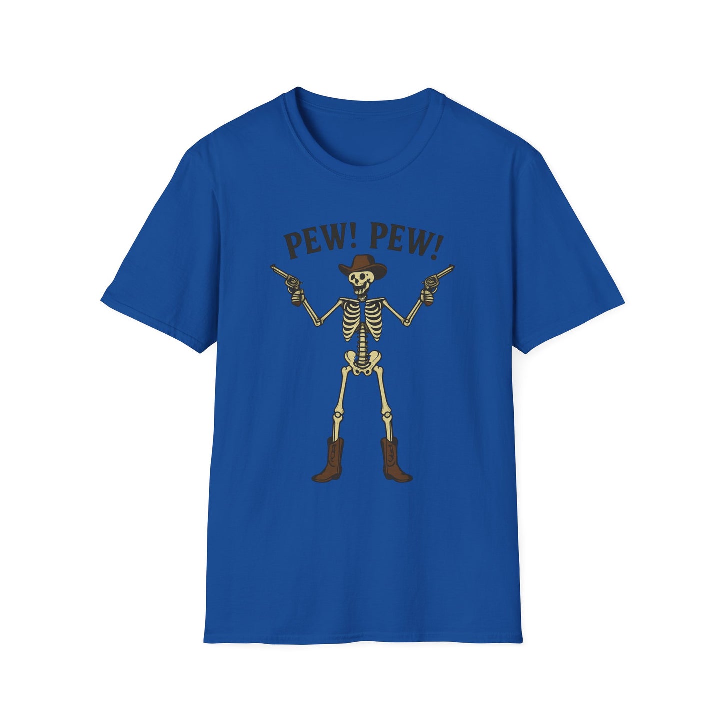 Pew Pew Skeleton Softstyle T-Shirt