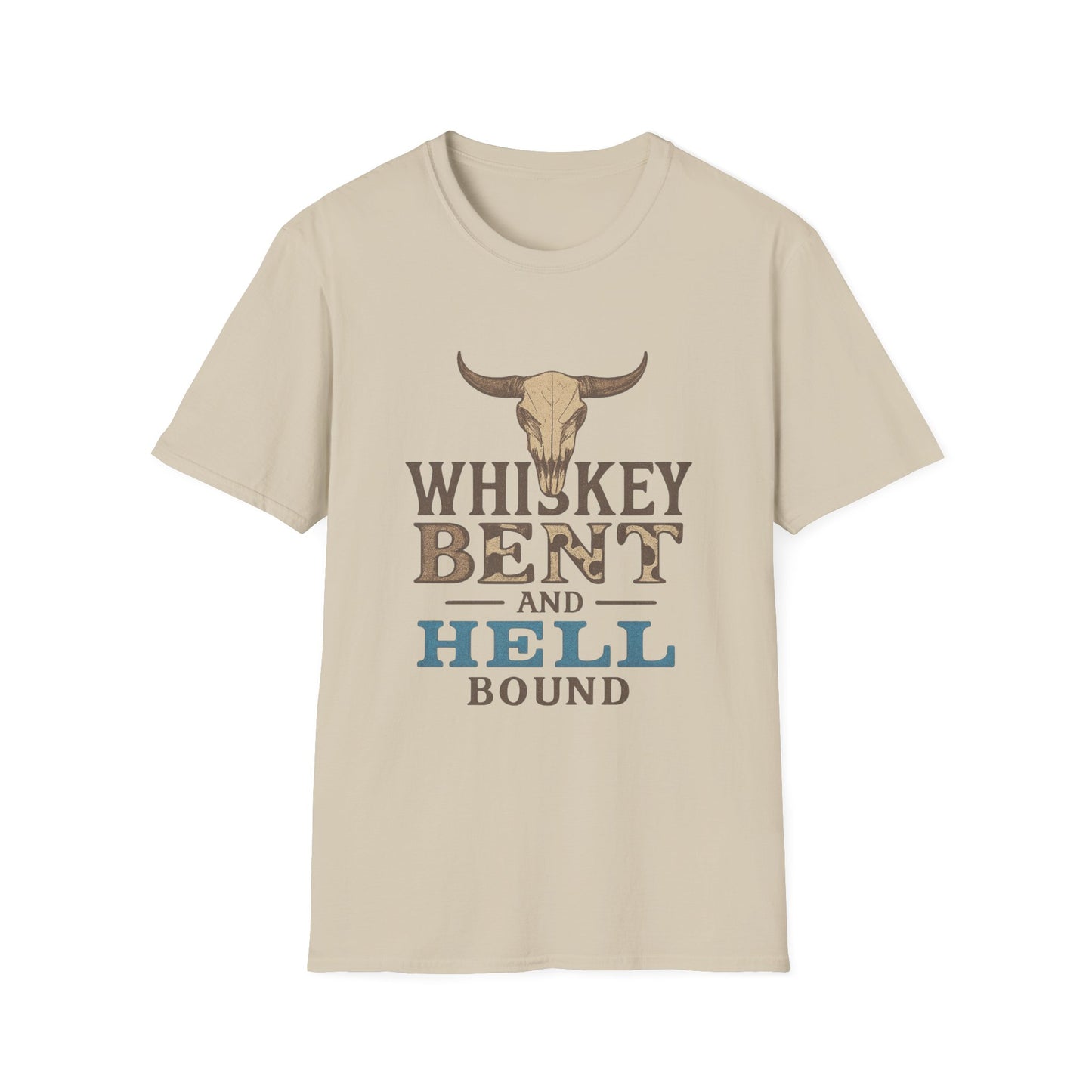 Whiskey Bent and Hell Bound Unisex Softstyle T-Shirt