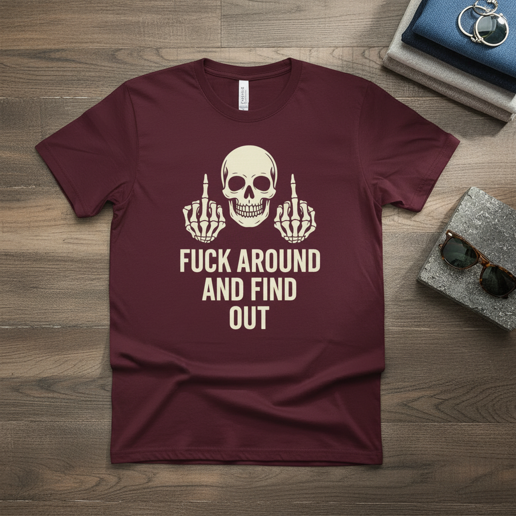 "F*ck Around and Find Out" Skull Graphic Tee