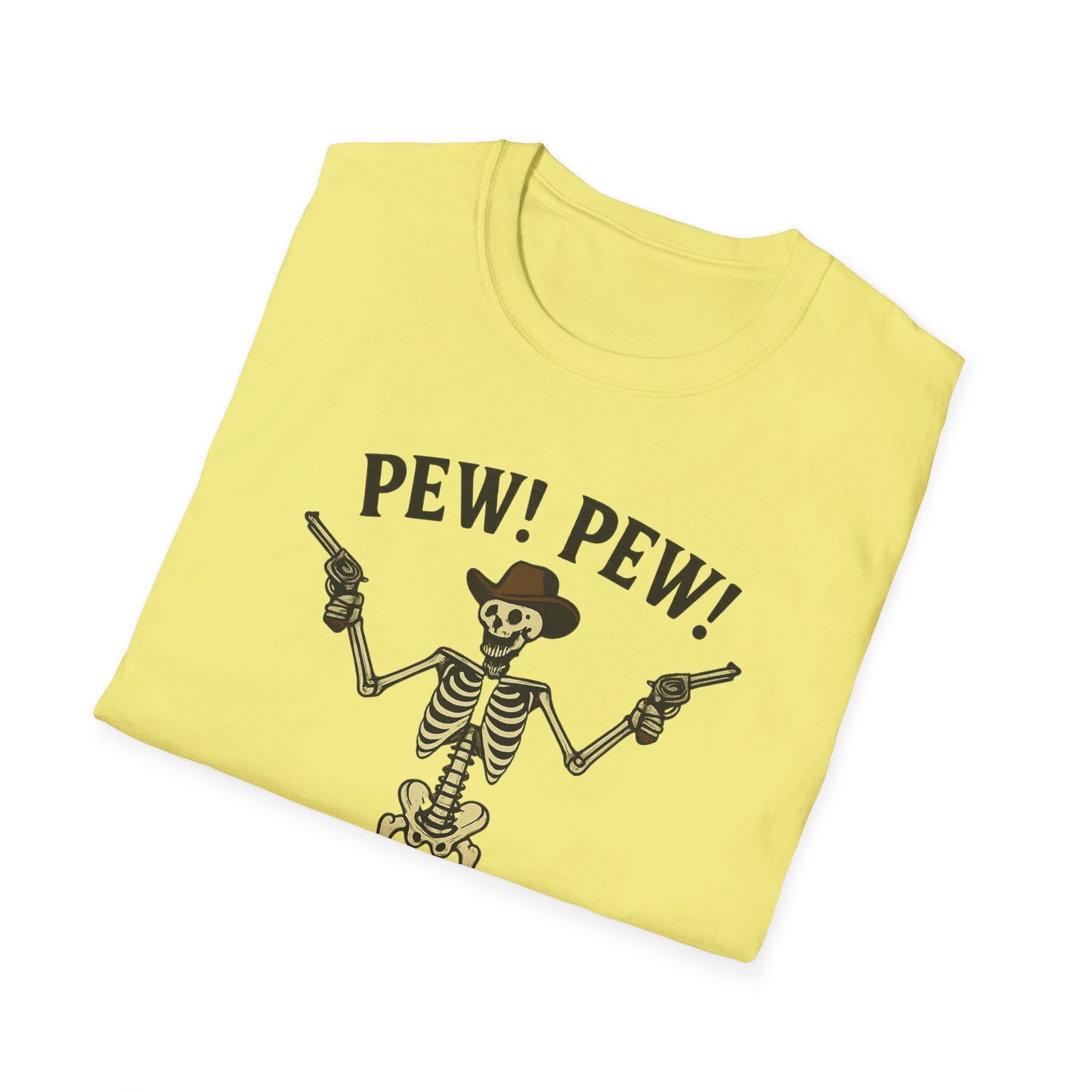 Pew Pew Skeleton Softstyle T-Shirt