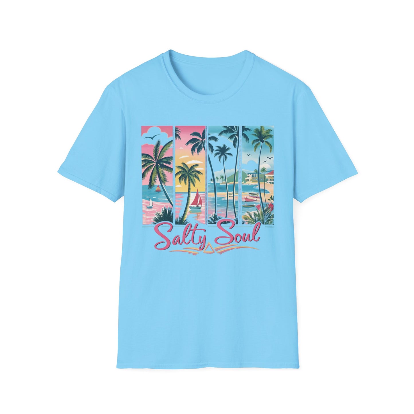Salty Soul Tropical Vibe Tee for Beach Lovers