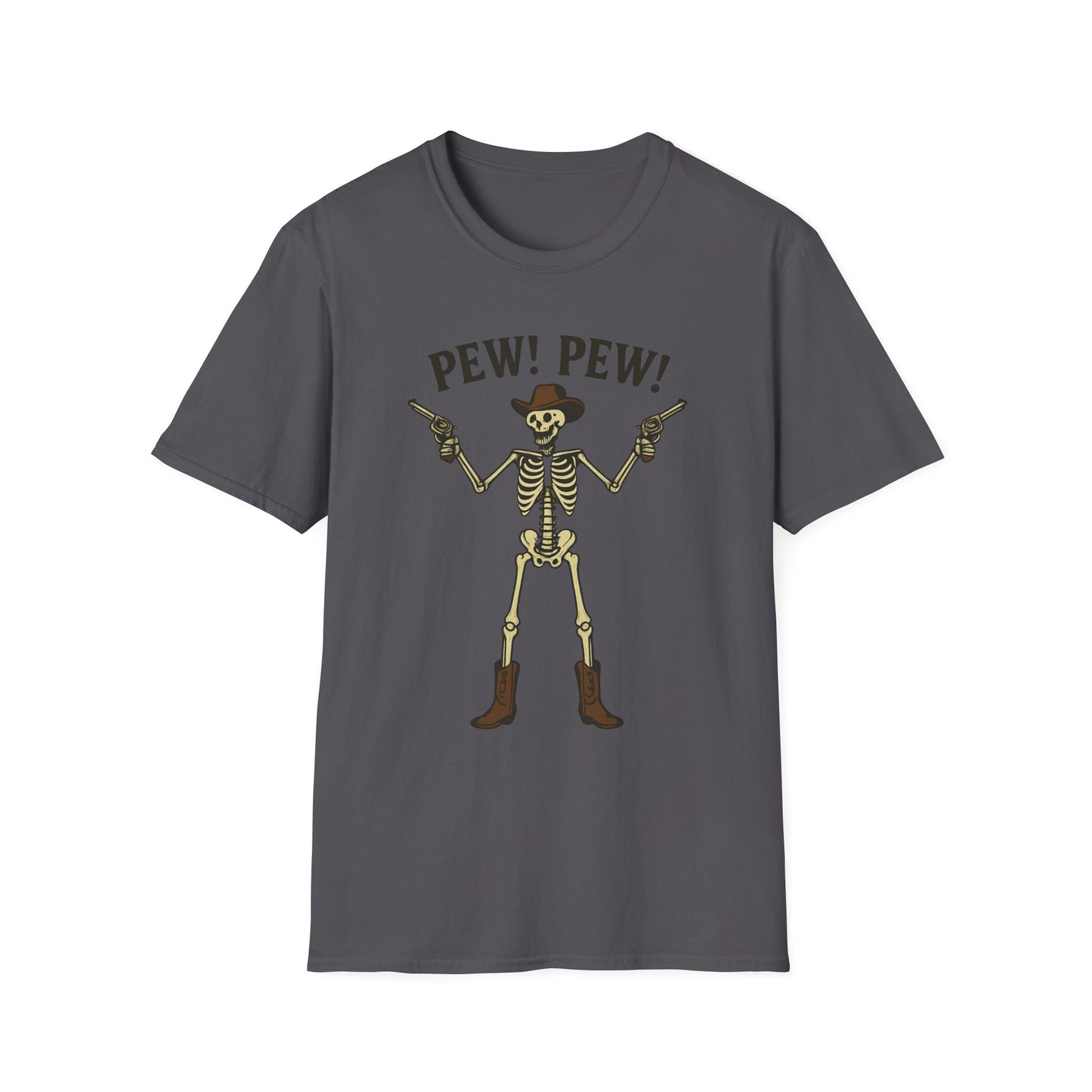 Pew Pew Skeleton Softstyle T-Shirt