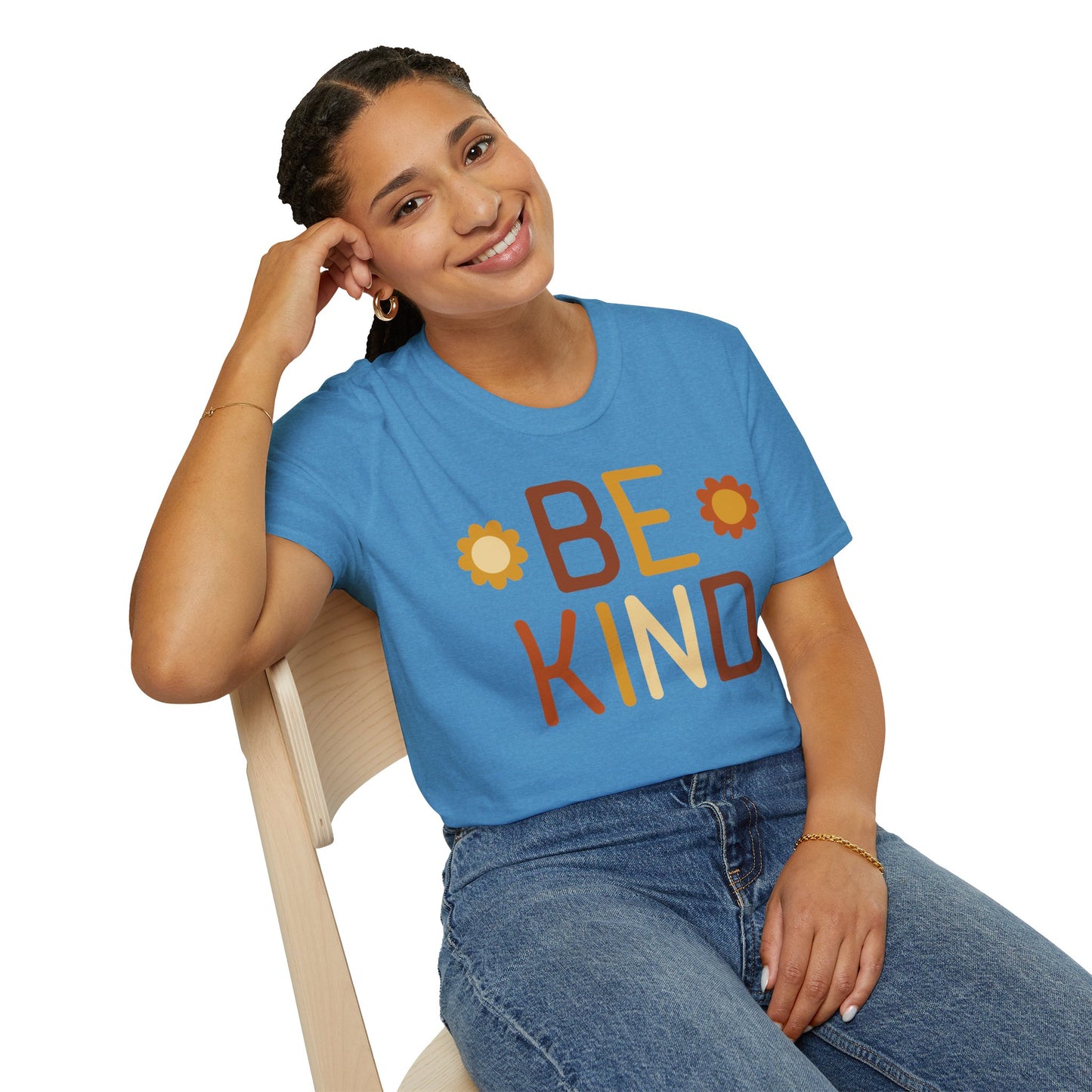 Be Kind Unisex Softstyle T-Shirt - Positive Vibes Casual Wear