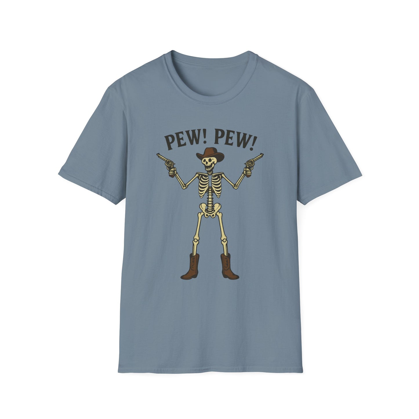 Pew Pew Skeleton Softstyle T-Shirt