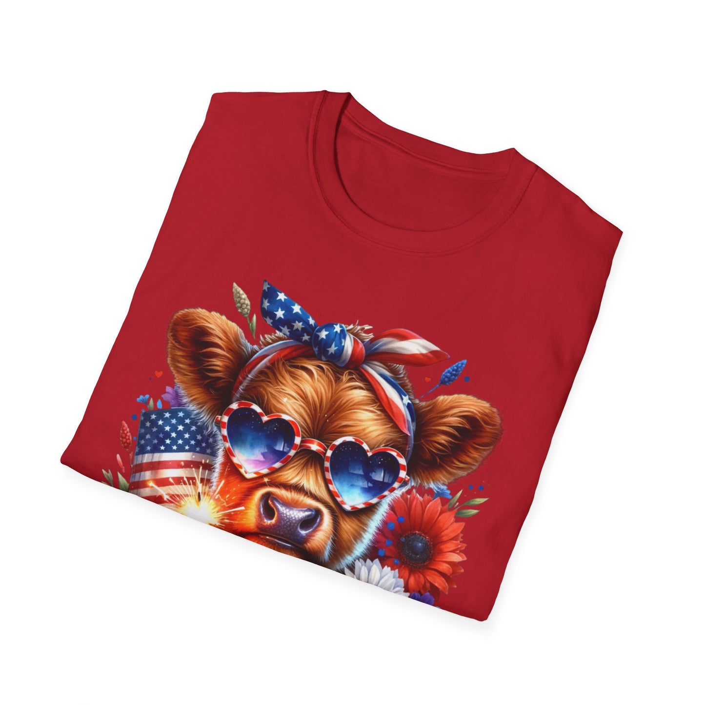 Patriotic Cow T-Shirt - for Summer Celebrations