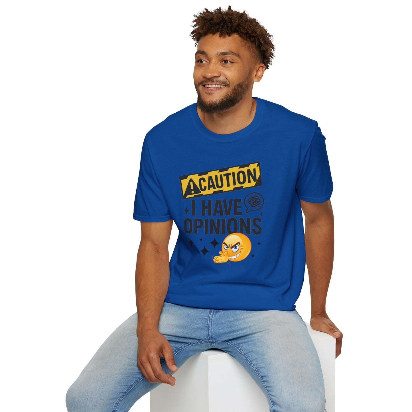 Caution I Have Opinions - Softstyle T-Shirt