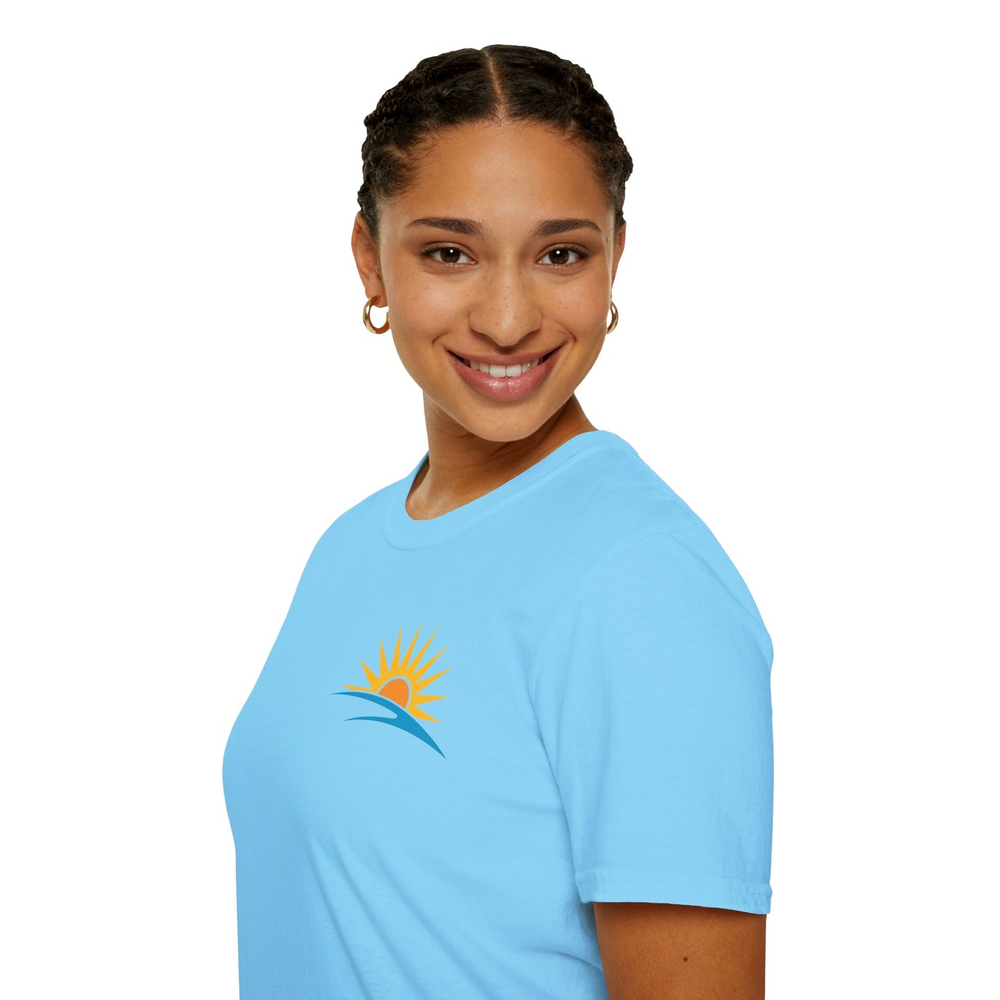 Beach Sunrise & Lighthouse Unisex T-Shirt - Relaxed Summer Vibes