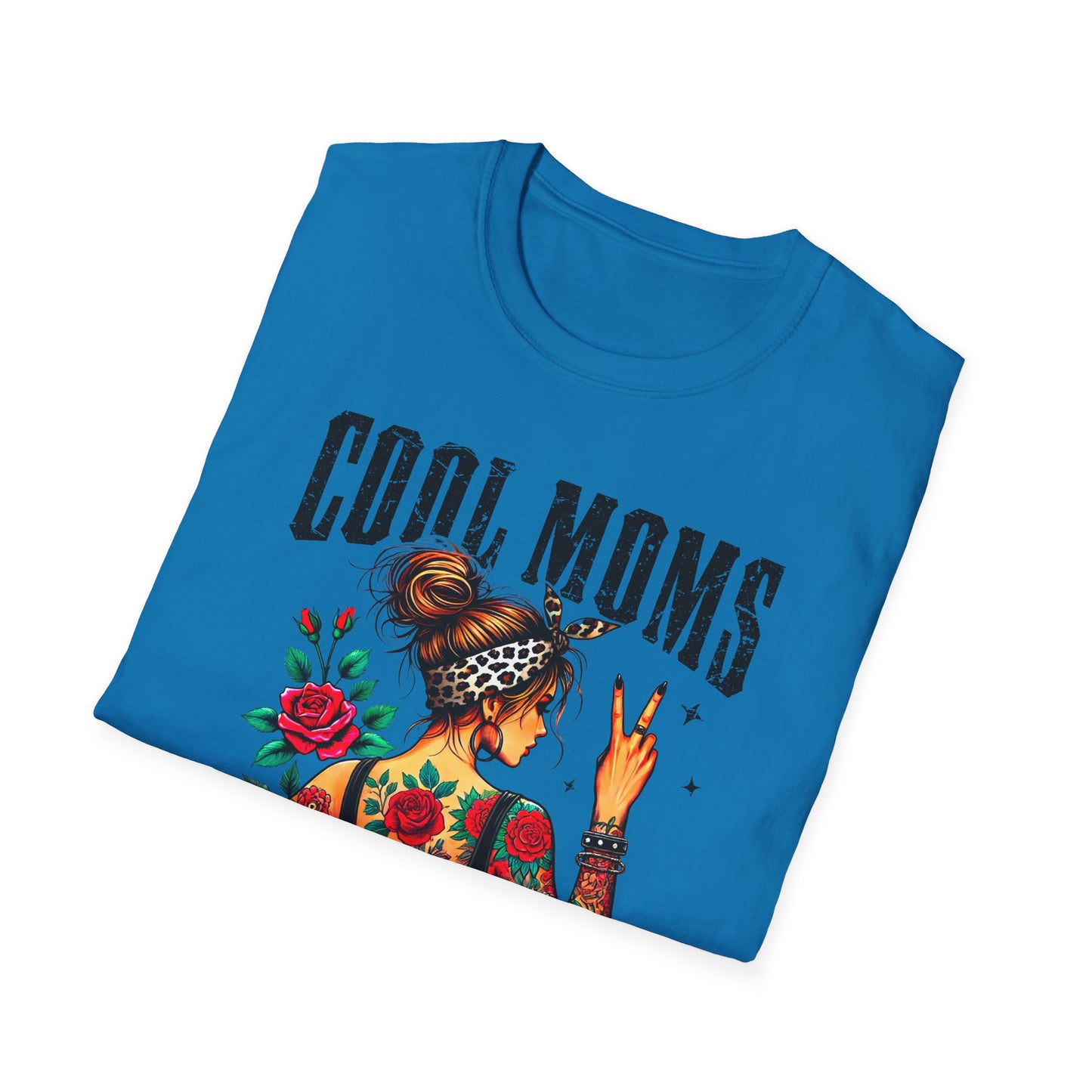 Cool Moms Tattoo Graphic T-Shirt