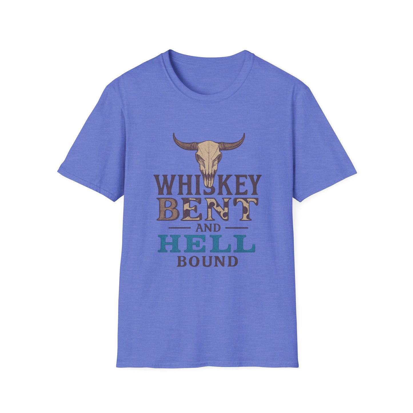 Whiskey Bent and Hell Bound Unisex Softstyle T-Shirt