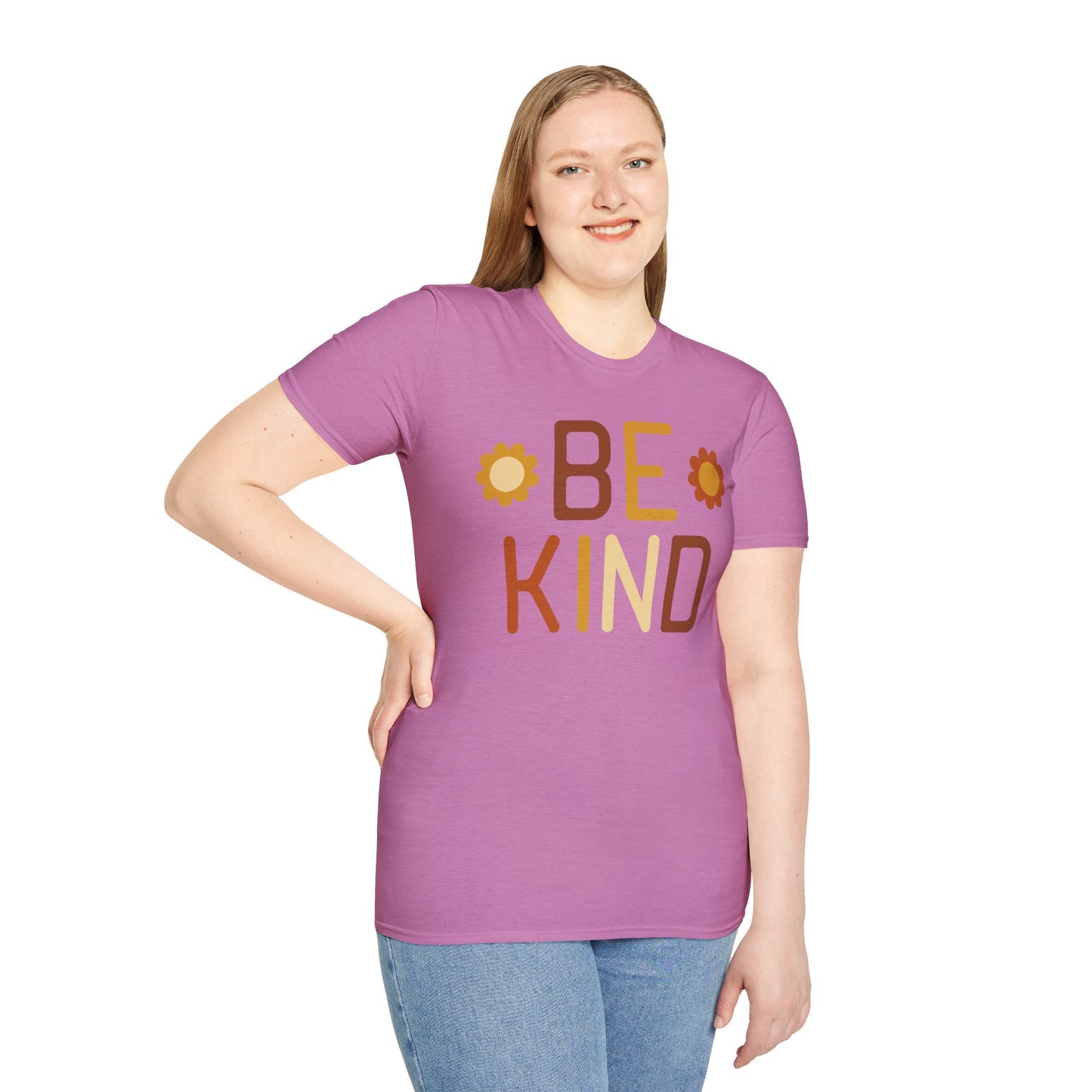 Be Kind Unisex Softstyle T-Shirt - Positive Vibes Casual Wear