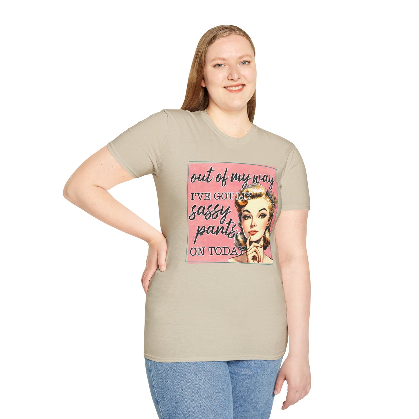 Sassy Pants Unisex Softstyle T-Shirt - Fun Retro Graphic Tee