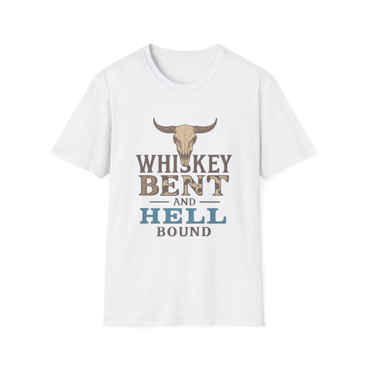 Whiskey Bent and Hell Bound Unisex Softstyle T-Shirt
